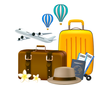 Packed bags for trip